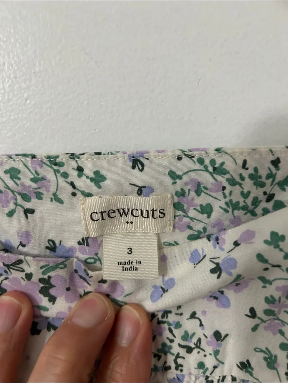 Crewcuts Girls Floral Puff-Sleeve Dress Size 3 Summer Playful Sweet Cottagecore
